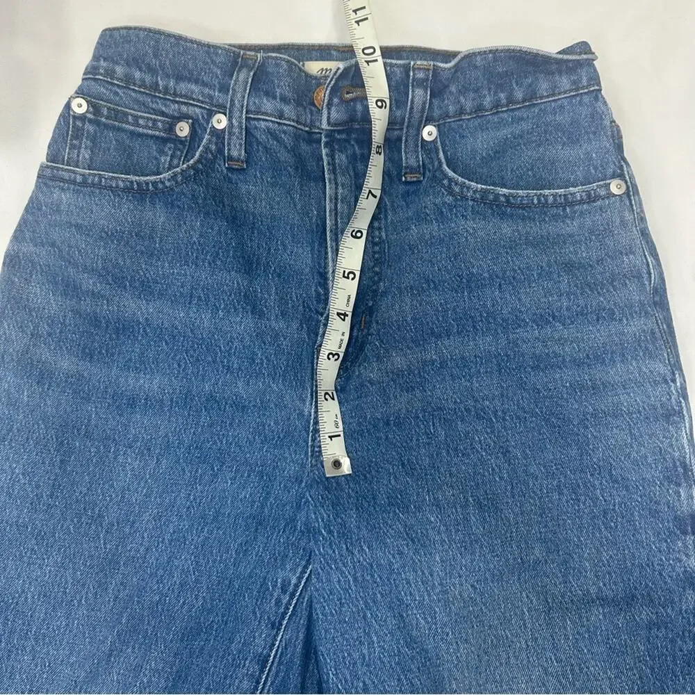 Madewell Women's Size 25 Perfect Vintage Wide-Leg Crop medium wash